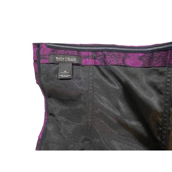 WHBM Bustier Strapless Top Purple/Amethyst Size 16 - Picture 6 of 6